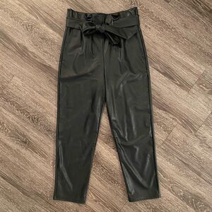 Commando faux leather paperbag pants